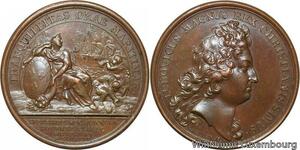 R9183 Rare Médaille Louis XIV Flotte Hollandaise Echec Belle-Île 1674 AU > Offer