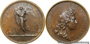 R9187 Rare Médaille Louis XIV La Chambre de la Justice 1662 UNC -> Make offer