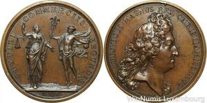 R9194 Rare Médaille Louis XIV Chambre de Commerce Paris 1700 UNC -> Make offer