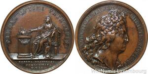 R9203 Rare Médaille Louis XIV Edit contre les fainéants 1700 AU -> Make offer
