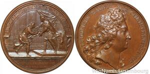 R9204 Rare Médaille Louis XIV Campagne du Dauphin 1688 UNC -> Make offer
