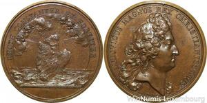 R9217 Rare Médaille Louis XIV La Constance du Roi 1638 1715 UNC -> Make offer