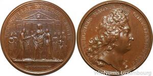 R9222 Rare Médaille Louis XIV Maison Royale Saint Cyr 1687 UNC -> Make offer