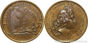 R9229 Rare Médaille Louis XIV Port de Brest 1681 UNC -> Make offer