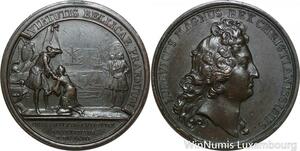 R9235 Rare Médaille Louis XIV Institution Ordre militaire Saint-Louis 1693 AU