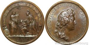 R9237 Rare Medal Germany Louis XIV Erfurt the Ebf  Mainz 1664 UNC -> Make offer