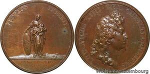 R9245 Rare Médaille Louis XIV Naissance du Dauphin 1661 UNC -> Make offer