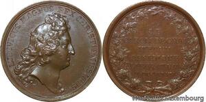 R9263 Rare Médaille Louis XIV  Levée second siège Charleroi 1677 UNC >Make offer