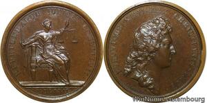 R9268 Rare Médaille Louis XIV Duc Charles IV Lorraine Duché Bar 1662 UNC >Offer