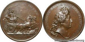 R9270 Rare Médaille Louis XIV Reconquête Franche-Comté Burgondy 1674 UNC >Offer