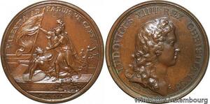 R9280 Rare Medal Italy Louis XIV Prise Valence Padoue 1656 UNC -> Make offer