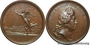 R9290 Rare Médaille Belgique Louis XIV Levée siège Audenaerde 1674 UNC >M Offer