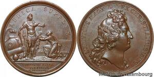 R9294 Rare Medal Colonies Algeria Louis XIV Paix Pirates Algériens 1684 UNC