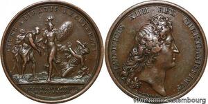 R9300 Rare Medal Algeria Louis XIV Bombardement Alger Libération esclaves 1683