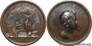 R9301 Rare Medal Spain Louis XIV Bataille Liorens Balaguer Catalogna 1645 AU