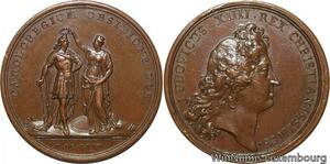 R9303 Rare Médaille Louis XIV Levée du siège de Charleroi 1672 AU -> Make offer