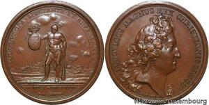 R9308 Rare Médaille Belgique Louis XIV Prise de Mons Hercule 1691 UNC >M Offer
