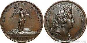 R9318 Rare Mdeal Louis XIV Bataille Entzheim Strasbourg Alsace Elsass 1674 UNC