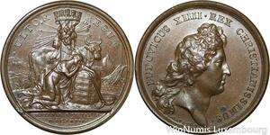 R9327 Rare Médaille Louis XIV La Hollande vaincue 1672 UNC -> Make offer