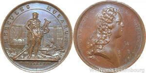 R9335 Rare Médaille Louis XV Hercules Museum 1728 UNC -> Make offer