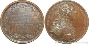 R9338 Rare Médaille Louis XV Bibliothèque Royale 1732 UNC -> Make offer