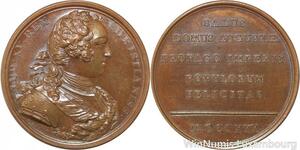 R9354 Rare Médaille Louis XV Naissance Duc Anjou Philippe-Louis 1730 UNC ->Offer