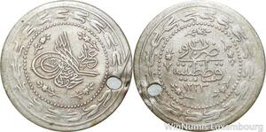 R9384 Turkey 3 Kurush Mahmud II AH 1223/31 1838 Constantinople Silver -> M offer