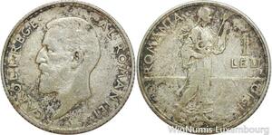 R9397 Romania 1 Leu Carol I 1910 Silver -> Make offer