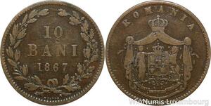 R9398 Romania 10 Bani Carol I 1867 Heaton -> Make offer