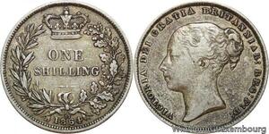 R9418 Rare United Kingdom Shilling Victoria 1864 die 57 Silver -> Make offer
