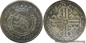 R9419 Rare Switzerland Cantons Bern 1/4 Thaler 1757 Bear Ours Silver -> M offer
