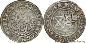 R9427 Rare Germany Sachsen Albertine Kurlinie 1/4 Taler 1548 Moritz Silver