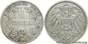 R9429 Germany Empire 1 Mark Wilhelm II 1903 A Berlin Silver -> Make offer