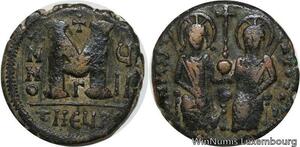 R9447 Byzantine Follis Justin II Sophie 573 574 Theupolis Antioch -> Make offer