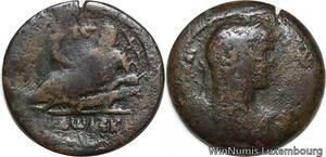 R9454 Rare Roman Egypt Drachm Hadrian Dated RY 12 127 Alexandria -> Make offer