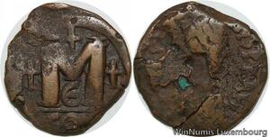 R9456 Byzantine Follis Justin I AD 518 527 Constantinople -> Make offer