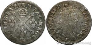R9466 5 Sols Louis XIV 1703 BB Strasbourg Silver -> Make offer