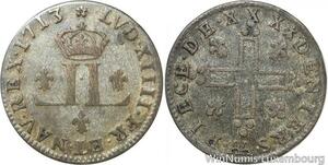R9471 Rare 30 Deniers aux 2 L Couronnés Louis XIV 1713 AA Metz -> Make offer