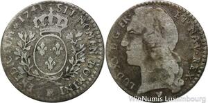R9475 1/10 Ecu au bandeau Louis XV 1741 BB Strasbourg Silver -> Make offer