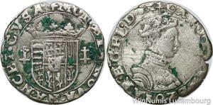 R9487 Rare Lorraine 1/4 Quart Teston Charles III Juvenile 1545 1556 Nancy Silver