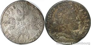 R9491 Rare Duché Lorraine Masson de 12 Sous Leopold I 1728 Nancy -> Make offer