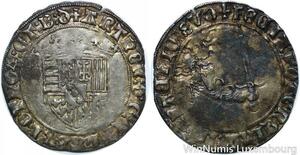 R9509 Rare Duché Lorraine Double Gros Plaque Antoine ND 1508 1544 Nancy Silver