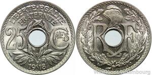 R9551 Rare 25 Centimes Lindauer 1918 BU UNC -> Make offer