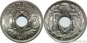 R9553 Rare 10 Centimes Lindauer 1917 BU UNC -> Make offer