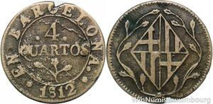 R9572 Spain Barcelona 4 Quatros Joseph Napoleon 1812  -> Make offer