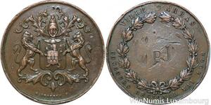 R9575 Médaille Artois Concours National Napoléon III 1868 Arras Contremarque CRI