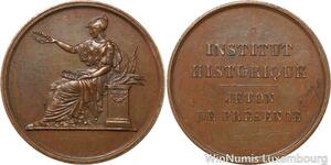R9584 Médaille Athena Institut Historique Jeton de Présence SUP c. 1880 >Offer