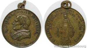 R9588 Medaglia Papal States Vatican Jubilee Universal Pius IX 1875 AU ->M offer