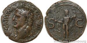 R9610 Rare Roman Empire As Caligula 37 41 Rome Aggripa Cos III  -> Make offer