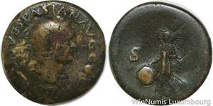 R9628 Roman Empire As Vespasian 71 Lugdunum Victoria Avgvsti -> Make offer